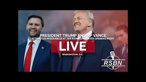 PRESIDENT TRUMP AND MELANIA ON THE RED CARPET AT LES MISERABLES