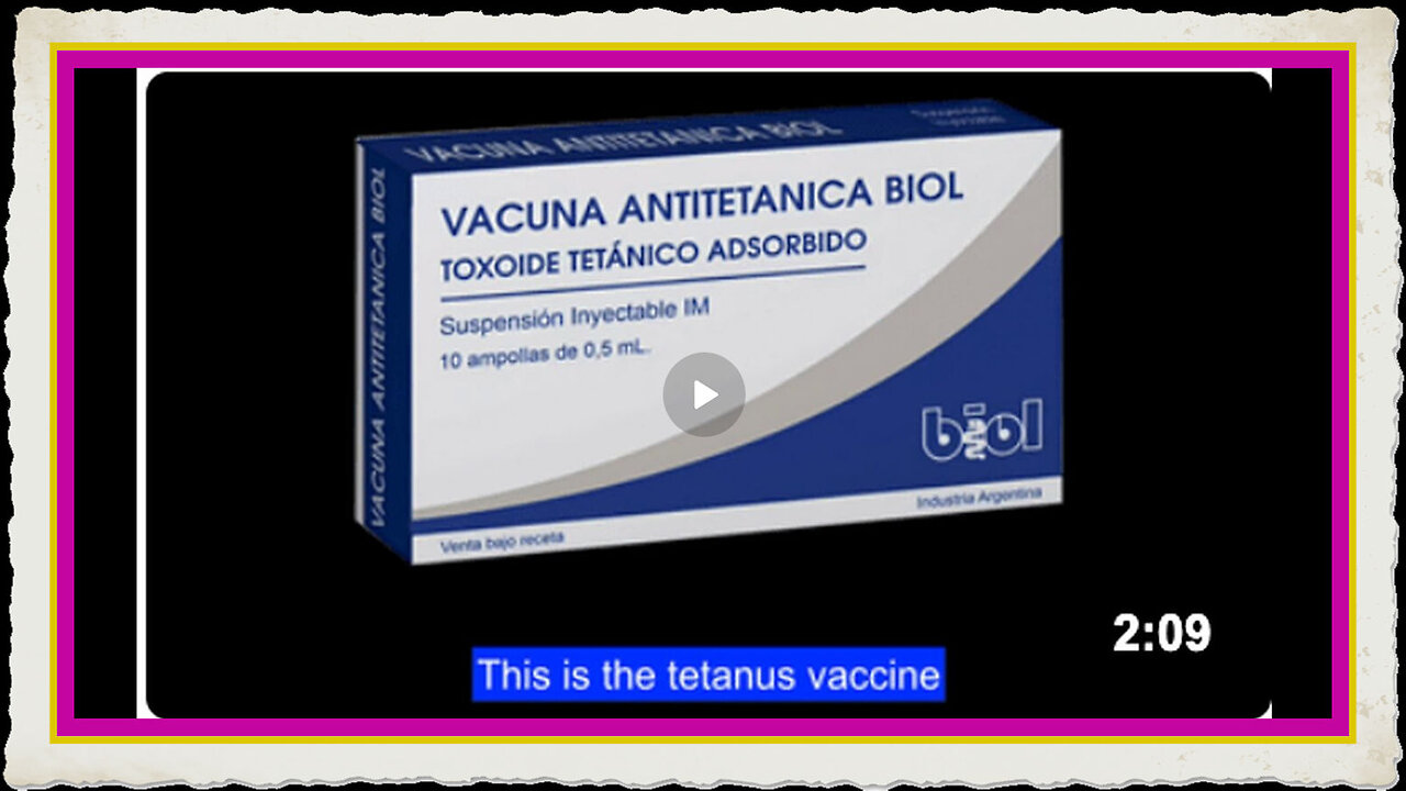 Optical Microscope Analysis of a Tetanus Vaccine from Biol Laboratories, Argentine Industry