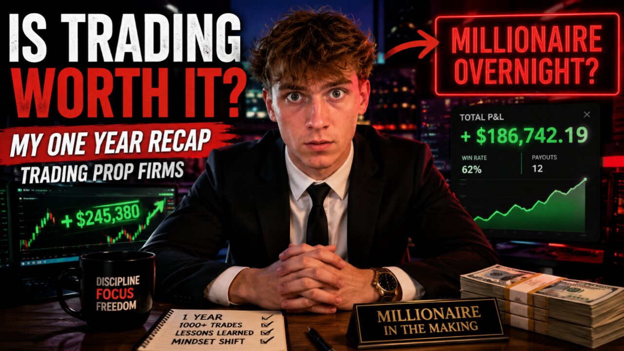 IS DAY TRADING WORTH IT, MY ONE YEAR RECAP TRADING PROP FIRMS!