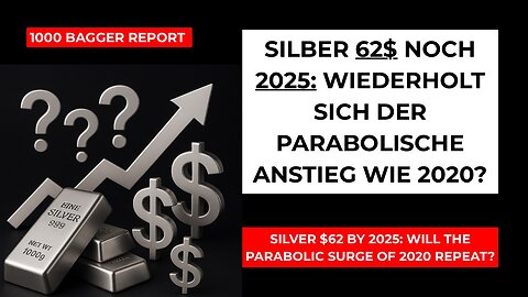 Silber 62$ noch 2025: Wiederholt sich der parabolische Anstieg wie 2020?