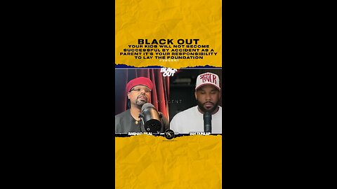 will not become successful by accident, as a parent it’s your responsibility