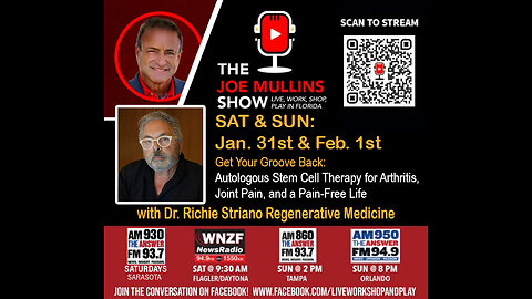 THE JOE MULLINS SAT Jan. 31st Autologous Stem Cell Therapy