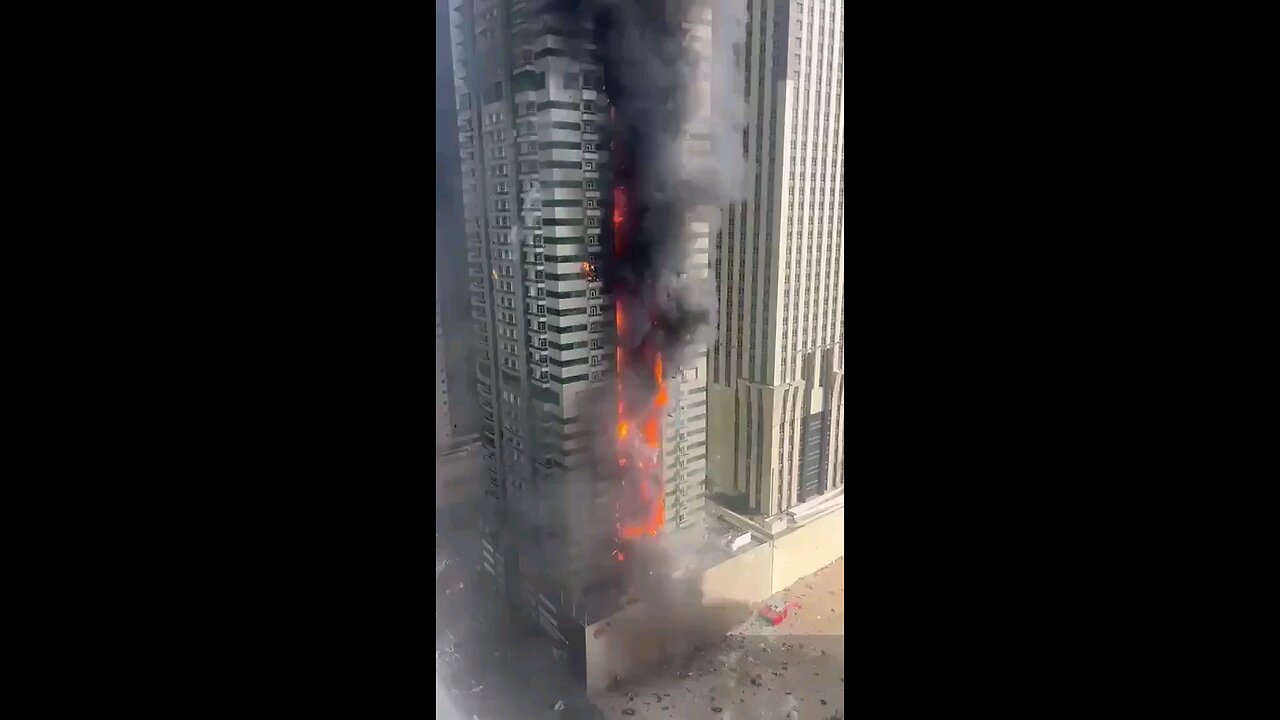 Massive fire in Dubai’s skyscraper