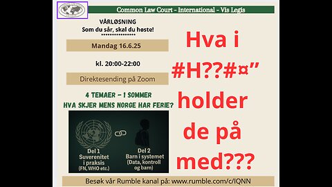 16.6.25: Norges Demokratenes apell, v. Geir Ugland Jacobsen