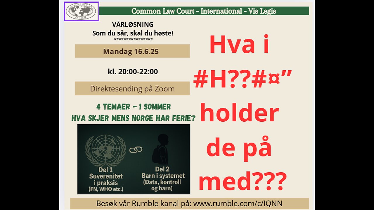 16.6.25: Norges Demokratenes apell, v. Geir Ugland Jacobsen