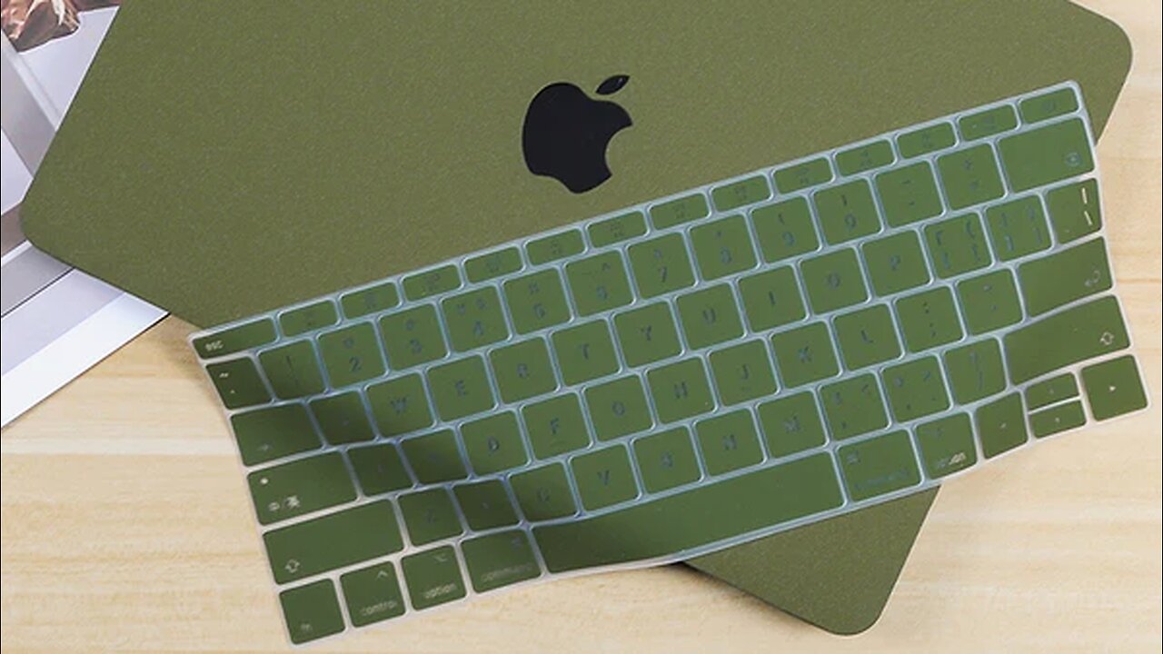 Ultra-Thin Silicone Keyboard Protector and Case Set for MacBook, with Perfect Fit &High Transparency