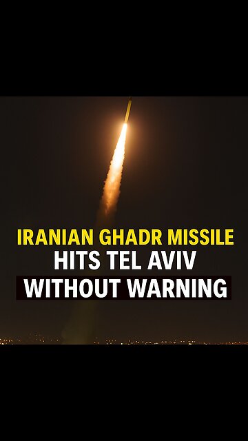 Iranian Ghadr Missile Barrage Hits Tel Aviv Without Warning — Israeli Defenses Bypassed