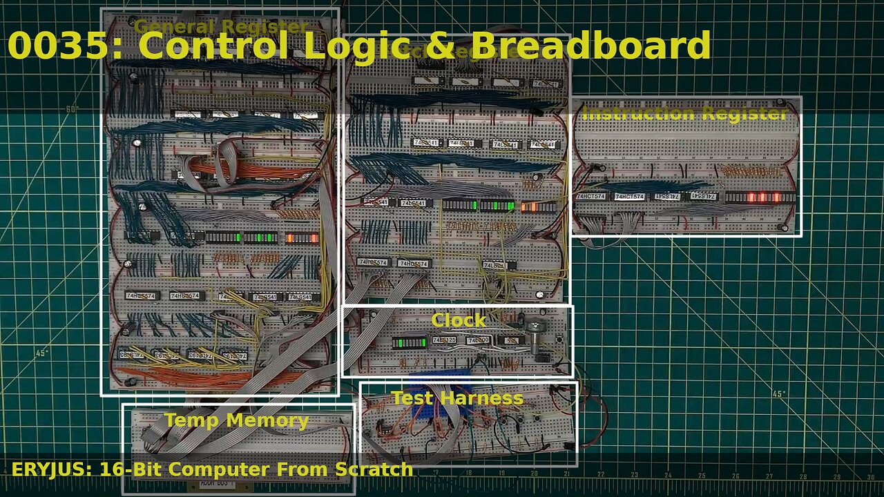0035: Control Logic & Breadboard | 16-Bit Computer From Scratch