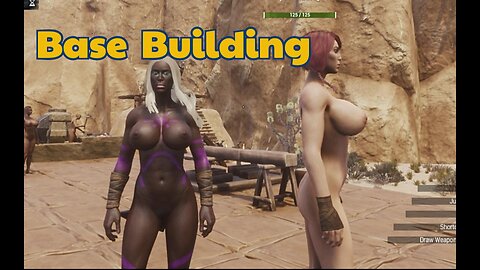 Conan Exiles Naked Base building thrall farming spell using Busty Boobs breast Expansion