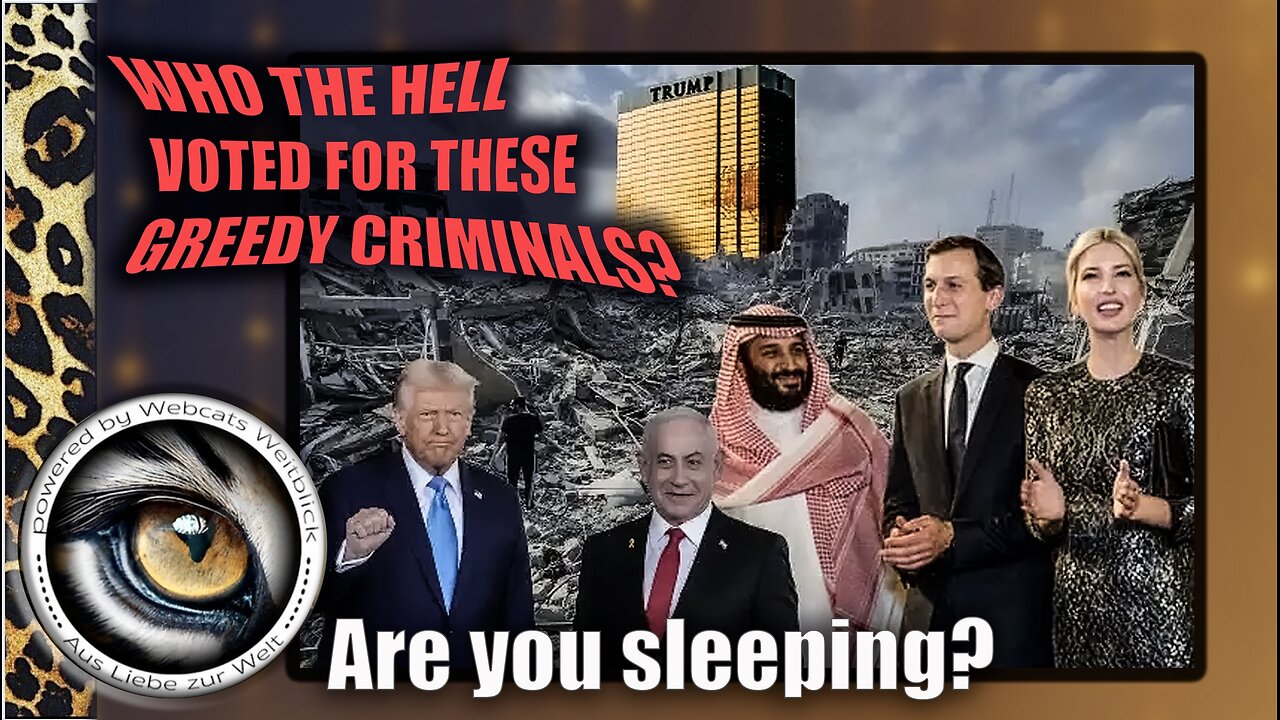 TRUMP KUSHNER NETANYAHU a long-planned genocide in Gaza