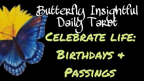 Butterfly Insightful Daily Tarot - uncover the shocking truth about grief! Let it go!