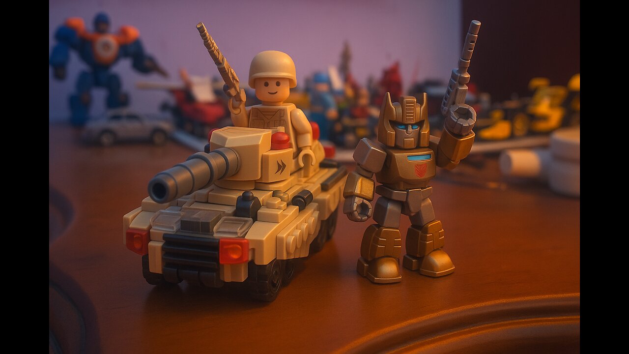 “Fake LEGO, Real Battle! Miniature War in Action”