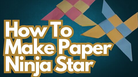 How to Make a Ninja Star with Paper | Easy Origami Shuriken Tutorial