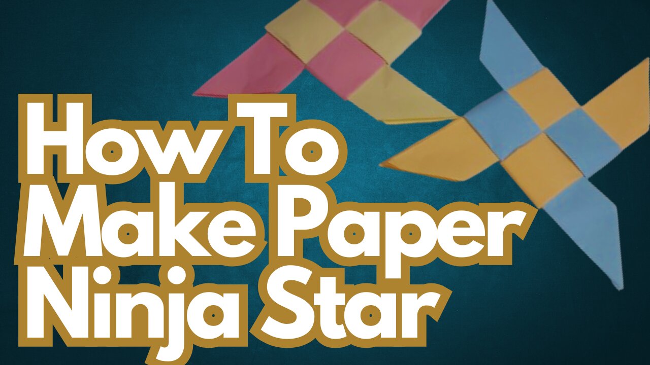 How to Make a Ninja Star with Paper | Easy Origami Shuriken Tutorial