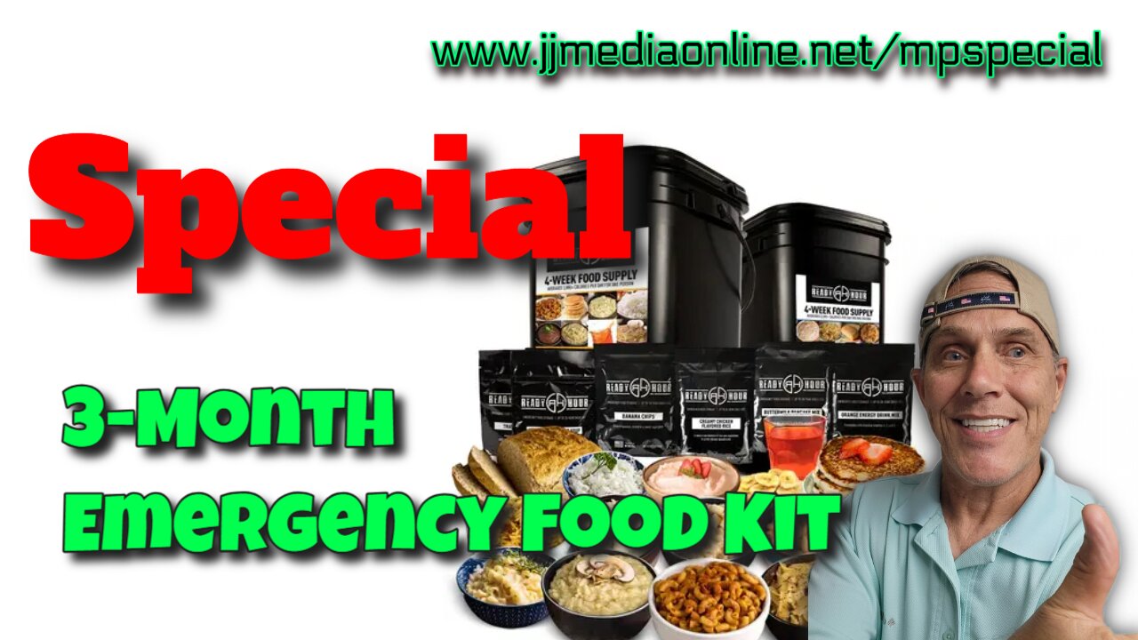 3-Month Emergency Food Kit w/ FREE 4-Week Food Kit #Food #Emergency