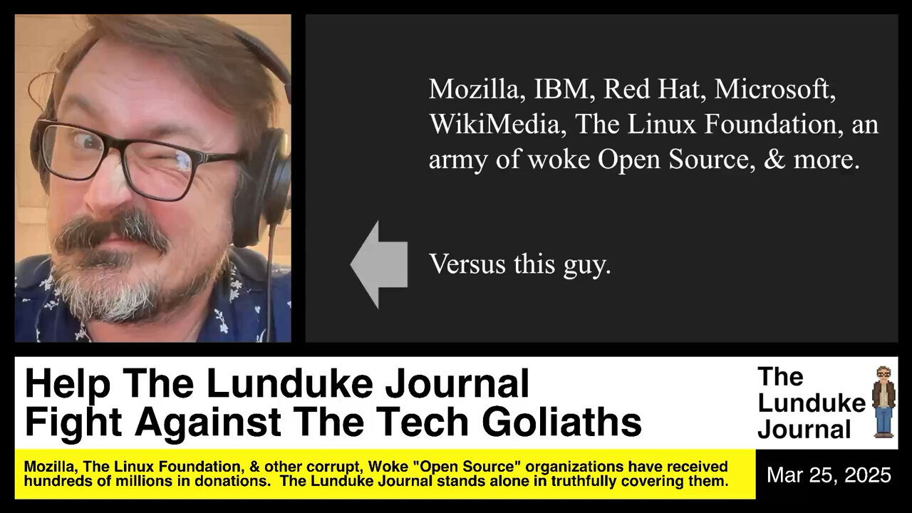 Help The Lunduke Journal Fight Against The Tech Goliaths