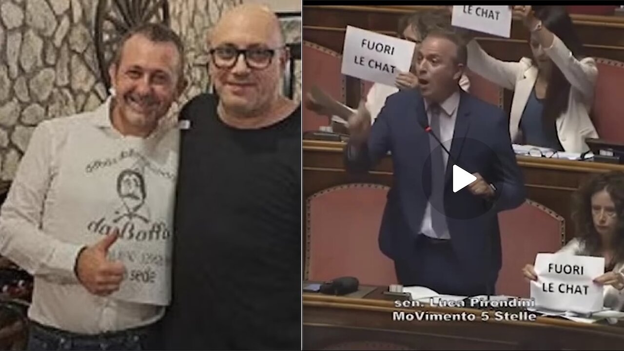 CAOS IN PARLAMENTO SUL CASO CHAT DELMASTRO eCondannato del CLAN SENESE. M5S Blocca i lavori del Senato