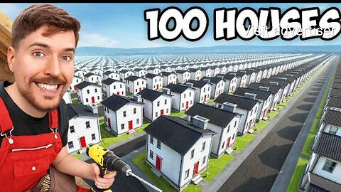I built 100 houses and giveaway them away