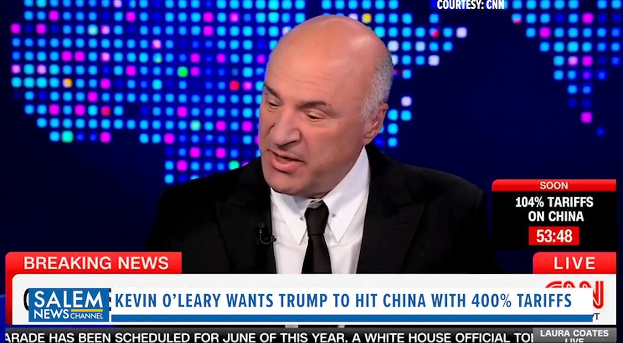 Kevin O’Leary Wants Trump To Hit China With 400% Tariffs: ‘Squeeze Chinese Heads Into The Wall Now!’