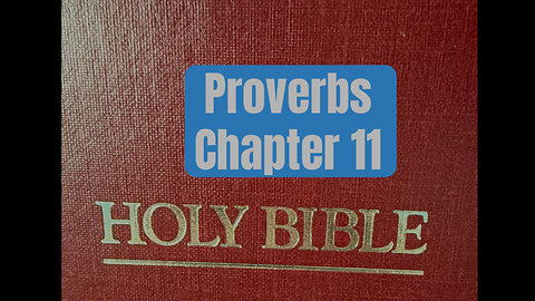 Proverbs Chapter 11---- Full Chapter Reading