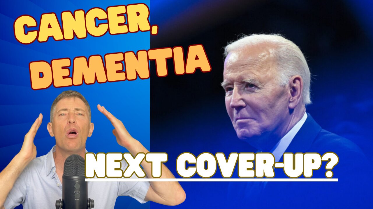 Don't You Dare Ask About the Dementia Cover Up -- Biden Has "Advanced Cancer"