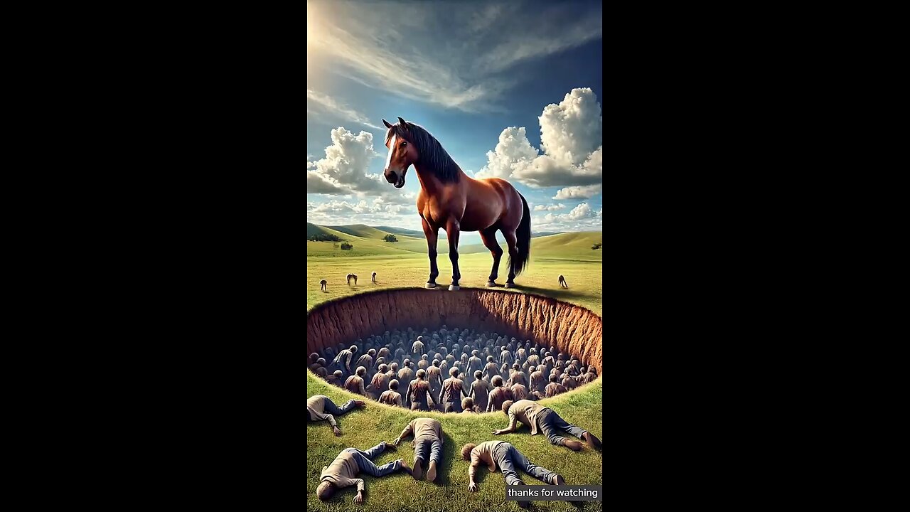 Horse covered with millions of zombies ðŸ˜