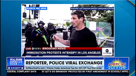 ICE Riots in LA 6-16-2025 ~ABC News Reporter Clash with Police~