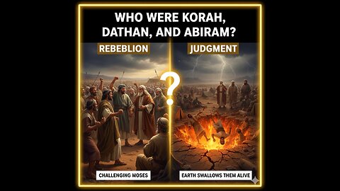 Who Were Korah, Dathan, and Abiram? A Powerful Warning Against Rebellion in the Bible. 🇺🇸