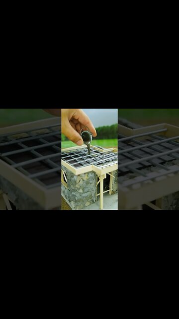 How to build a two story house from stone #vfuho #diy #house #miniature