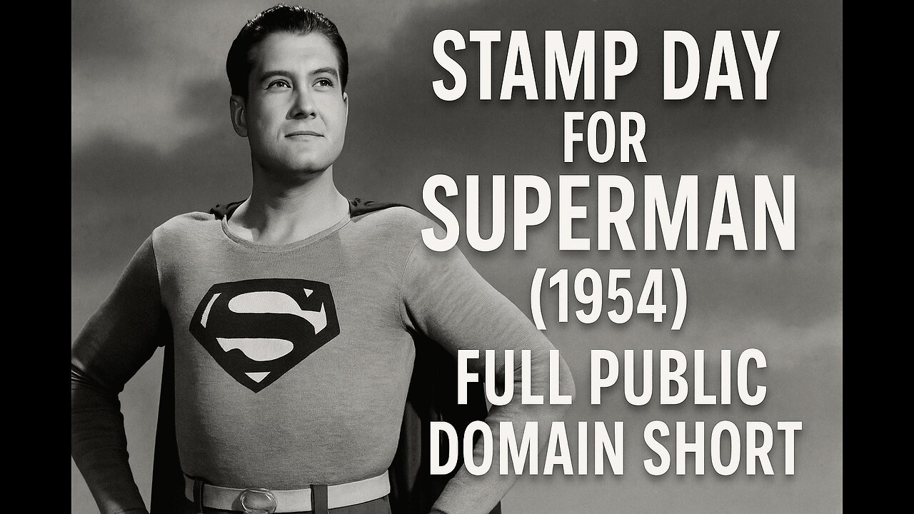 George Reeves Superman – Stamp Day for Superman | 1954 Public Domain