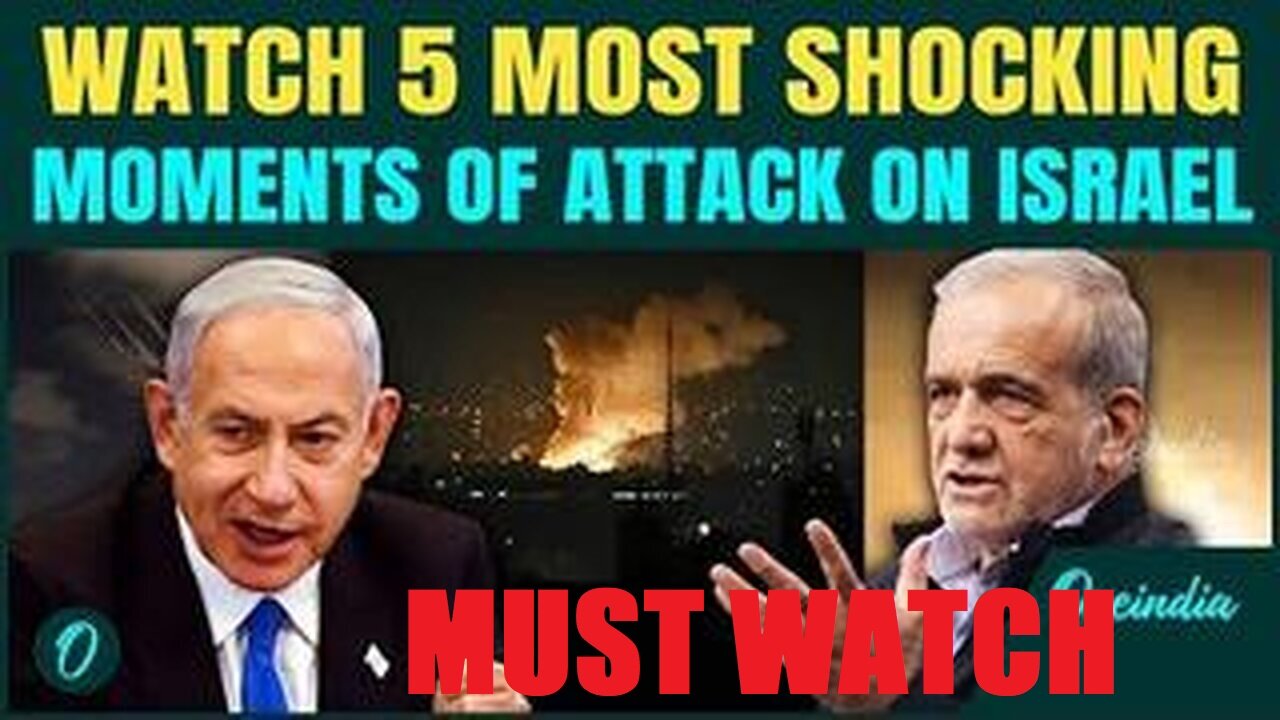 WATCH: 5 Most JAW-DROPPING Videos Of Iranian Attack On Israel | Sirens Wail, Missiles Rain Down