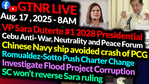 Sara still #1 2028 Presidentiable | Flood projects corruption, INVESTIGATE | GTNR Ka Mentong Ka Ado