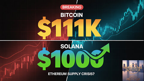 Solana $1000 Bitcoin $111K Ethereum Supply Crisis ALERT