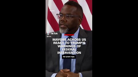 PANIC! Chicago Mayor Brandon Johnson “Trump has a tyrants rage - he’s one of the biggest threats that we’ve seen in an entire generation.”