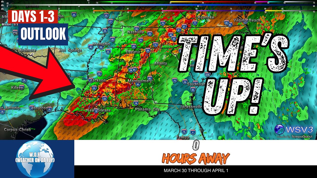 ⚠️ All Severe Hazards Likely: Supercells Threaten Today & Tonight! March 30