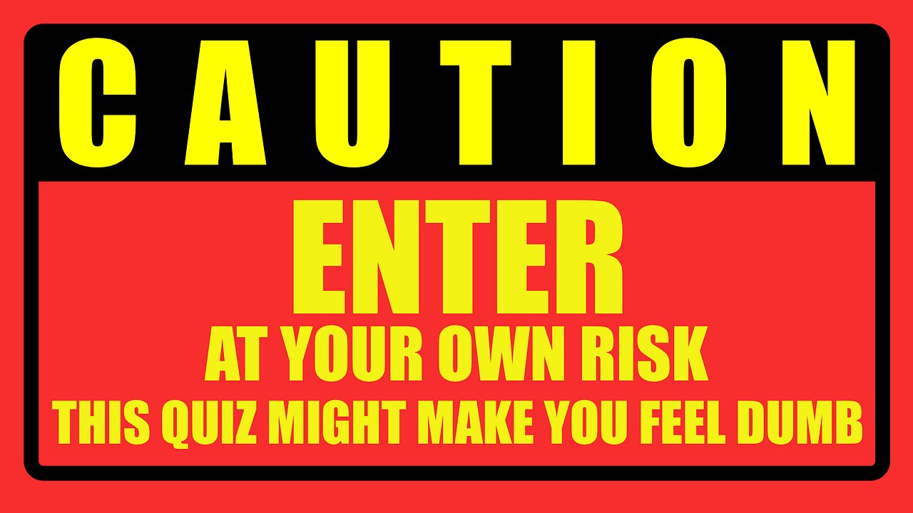 Enter at your own risk