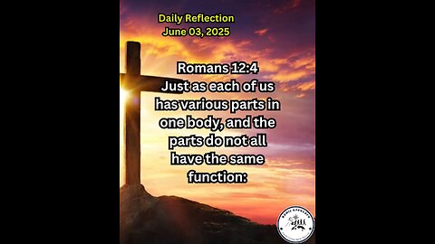 Daily Reflection June 03, 2025 #faith #bible #reflection