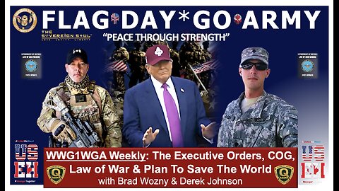 WWG1WGA - Flag Day in DC, Trump Comms, Can America Avoid [DS] Civil War? Derek Johnson & Brad Wozny