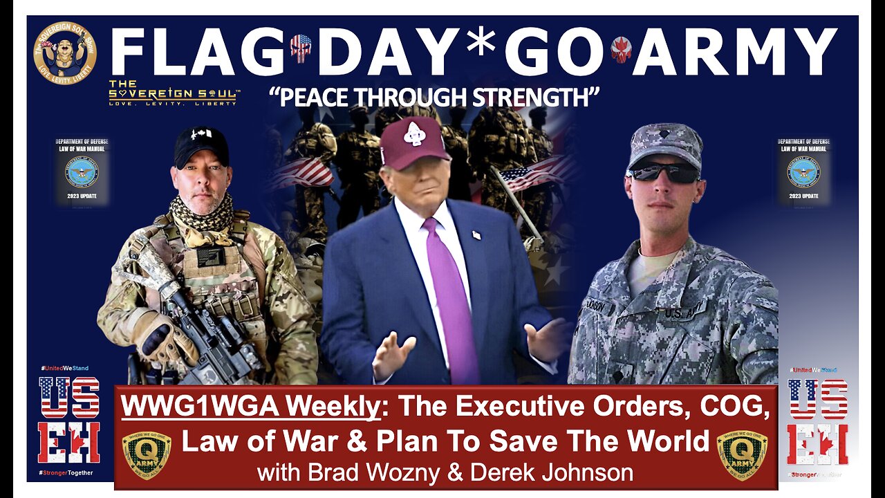 WWG1WGA - Flag Day in DC, Trump Comms, Can America Avoid [DS] Civil War? Derek Johnson & Brad Wozny