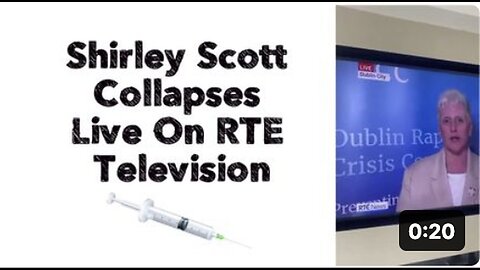 "Live Collapse of Shirley Scott on RTE Television"