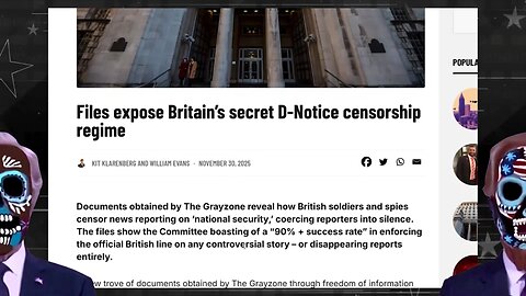 Inside Britain’s Secret Press Blacklist - And Why They Don’t Want You Knowing This - Redacted News