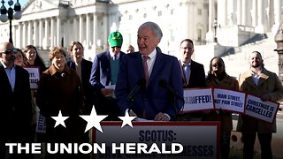 Senate Democrats Hold a Press Conference on the Supreme Court Tariff Case