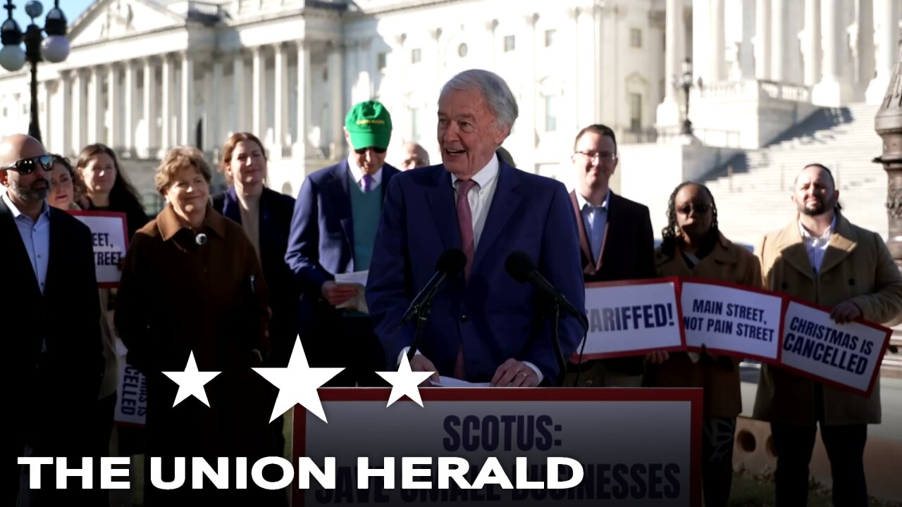 Senate Democrats Hold a Press Conference on the Supreme Court Tariff Case