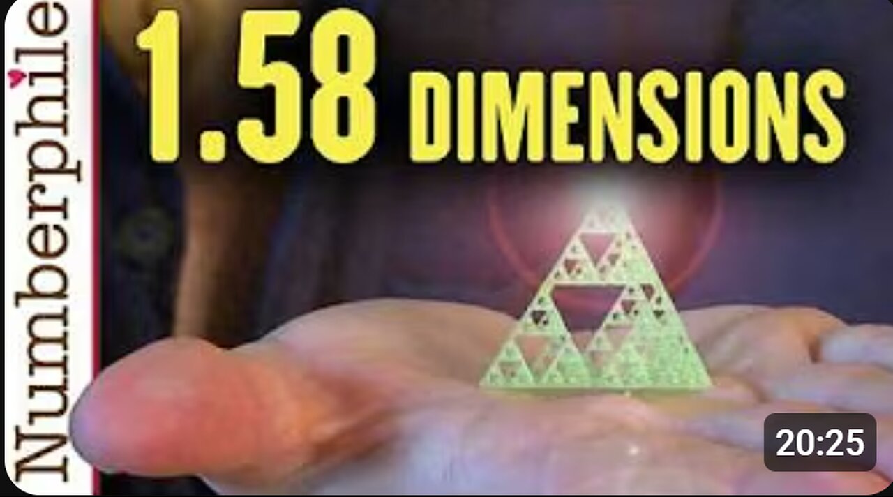 "🔢 A 1.58-Dimensional Object? Exploring Fractals with Numberphile! ✨"