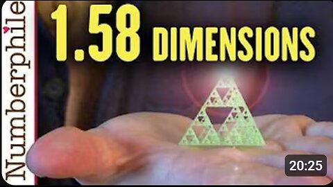 "🔢 A 1.58-Dimensional Object? Exploring Fractals with Numberphile! ✨"