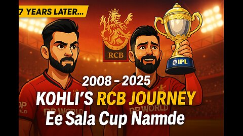 RCB Wins IPL 2025 | Virat Kohli’s Final War 🏏🔥 Animated Story