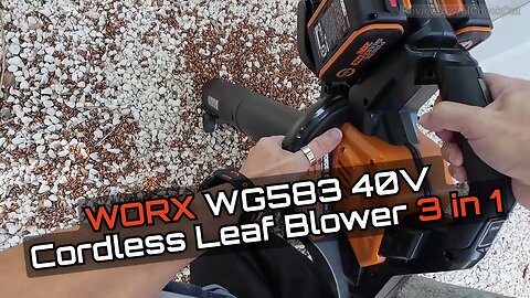 WORX WG583 40V Leaf Blower Vacuum Mulcher Review and Live Test