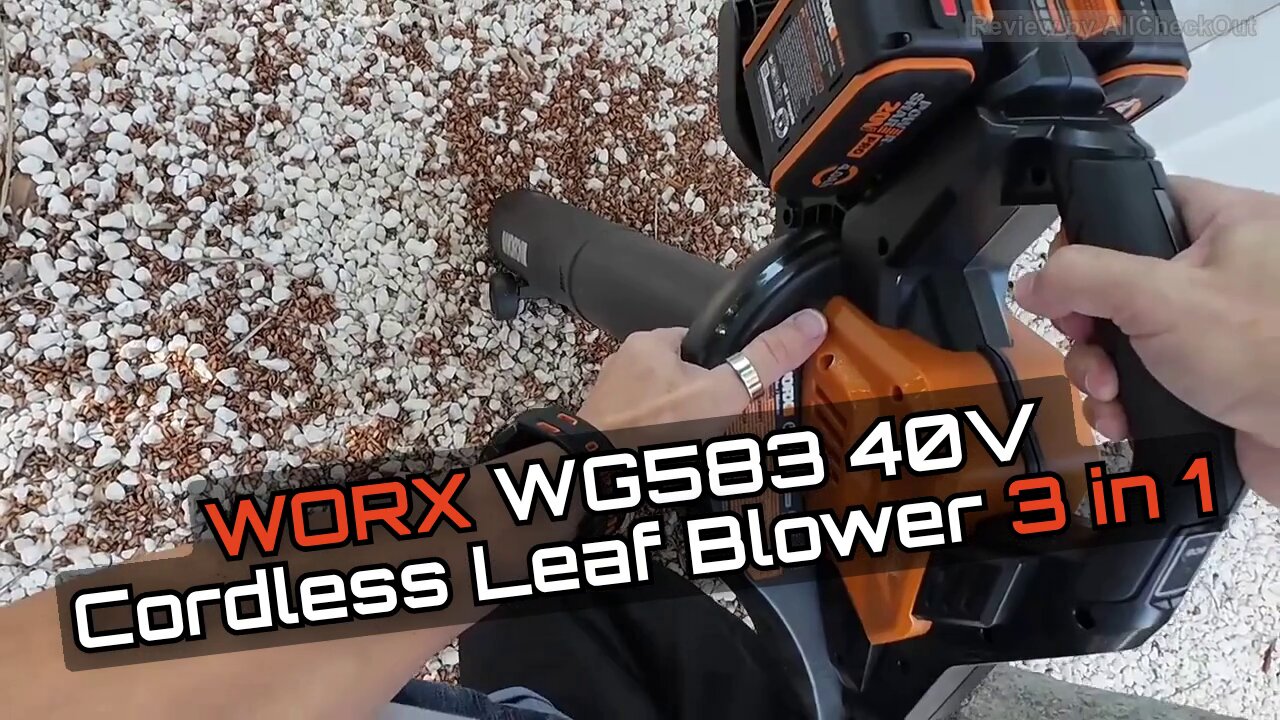 WORX WG583 40V Leaf Blower Vacuum Mulcher Review and Live Test