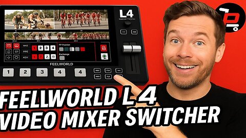 Transform your live streams with pro-level camera switching/FEELWORLD L4 Multi Camera Video Mixer