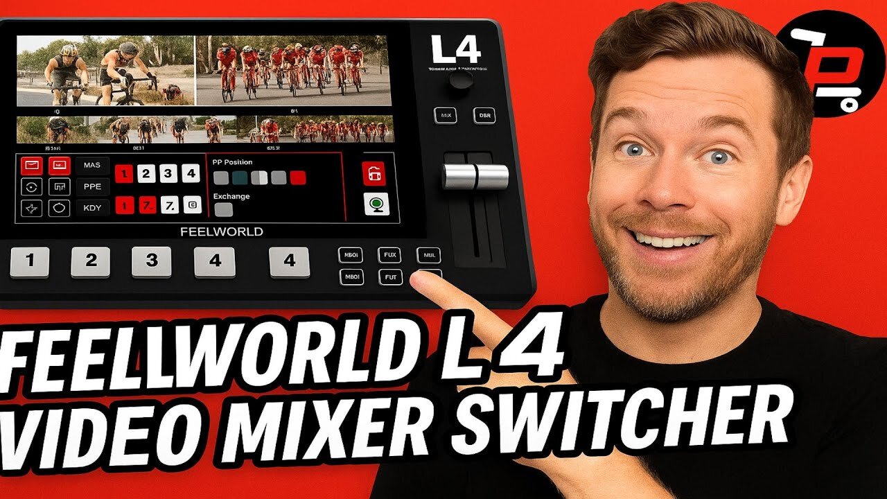 Transform your live streams with pro-level camera switching/FEELWORLD L4 Multi Camera Video Mixer